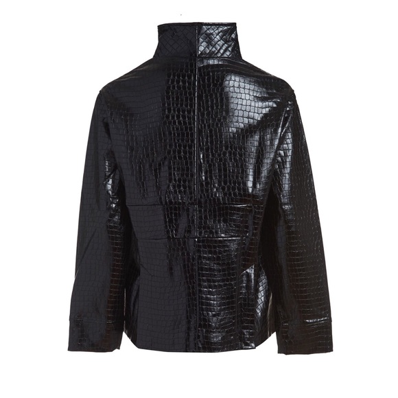 NWT DUETTE NYC Vegan Leather Embossed Jacket - "The Laight" - Picture 2 of 12